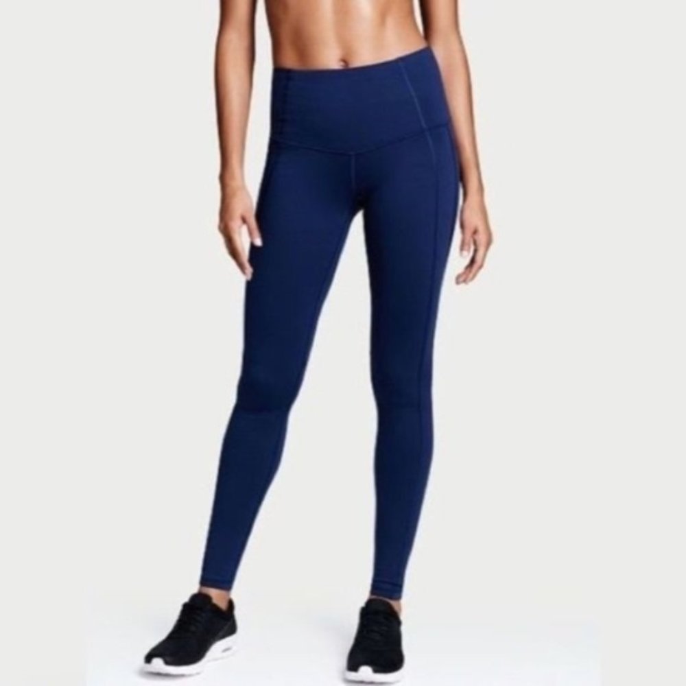 Victoria's Secret Sport Knockout Leggings Blue w/ Pockets